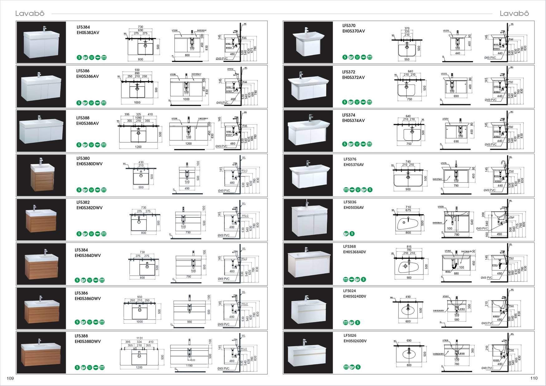 Catalogue và Bảng giá Thiết bị vệ sinh CAESAR mới nhất 2025 /Page 56